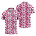 Breast Cancer Golf Shirt, Golf Tops For Men, Men's Golf Polo, Breast Cancer Awareness Shirt