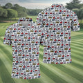 Funny Adult Humor Tropical Beach Golf Paradise Polo Shirt, Golf Polo Shirts For Men, Printed Golf Shirts