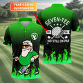 Custom Year Seven Tee And Still On Par Golf Polo Shirt, Mens Golf Shirts, Hawaiian Golf Shirt