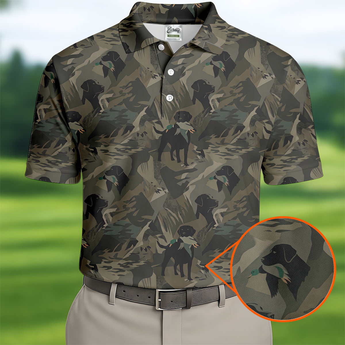 Duck Hunting Labrador Hawaiian Golf Shirt, Golf Shirts For Men, Mens Golf Apparel