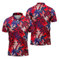 Tropical Sunset Mens Golf Polo Shirt, Mens Goft Shirt, Christmas Golf Gift