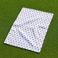 Blue And Pink Naughty Stick People White Golf Towel, Unique Gift For Golfer, Golf Accessories