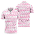 Pink Ribbon Breast Cancer Men Golf Shirt, Breast Cancer Awareness Shirt, Golf Gifts For Men
