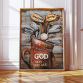 God Says You Are Canvas Wall Art, Golf Decor, Gift For Golfers