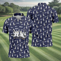Funny Seagull Halloween Golf Shirt, Cartoon Bird Pattern, Mens Golf Apparel, Hawaiian Golf Shirt