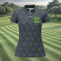 Foolish Mortals Haunted Halloween Polo Shirt, Printed Golf Shirt, Women’s Golf Apparel