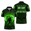 Custom Bigfoot Golf Polo Shirt, Mens Golf Gift, Funny Golf Shirt, Golf Gift For Dad