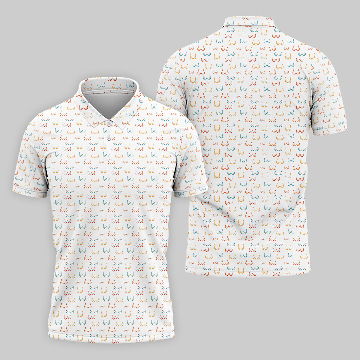 Funny Men's Golf Polo Shirt, White Polo Shirt Mens, Christmas Golf Gift, Golfing Apparel