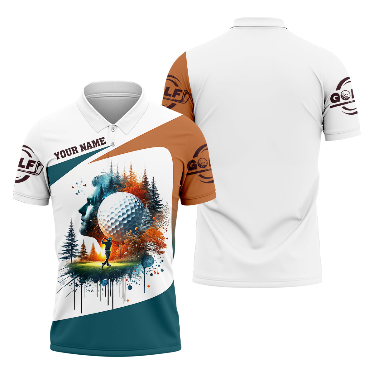 Fairway And Dreams Golf Polo Shirt, Golfing Apparel, Mens Golf Gift, Funny Golf Shirt