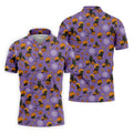 Halloween Cat Pumpkin Purple Golf Shirt, Golf Hoodie, Golf Gift For Men, Golfing Apparel