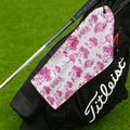Funny Pink Flamingo Coconut Golf Towel, Golf Rag, Unique Gift Ideas For Men, Christmas Golf Gift