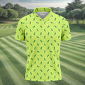 The Best Dad By Par Doodle Pattern Father's Day Golf Shirt, Golf Gift For Dad