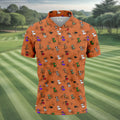 Costume Dogs Spider Web Halloween Golf Polo Shirt, Dog Lover Shirt, Golf Shirts For Men