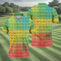 Watermelons Funny Boob Pattern Golf Polo Shirt, Men's Golf Shirt, Printed Golf Shirts