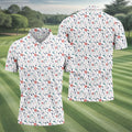 Funny Crazy Egg Fertilization White Golf Shirt, Golf Gifts For Valentine's Day, Polo Shirts For Men