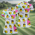 Funny Rubber Duck Golf Shirt, Cute Golf Outfit, Ladies Golf Shirts , Women's Golf Tops