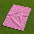Funny Stick Figure Golf Towel, Breast Cancer Golf Towel, Unique Gift For Golfer, Christmas Golf Gift, Golf Accessories