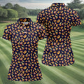 Funny Hot Dog Dirty Humor Women's Golf Tops, Fun Women's Golf Shirts, Golf Gifts For Women, Ladies Golf Shirts