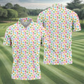 St Patrick's Day Lucky Charms White Golf Shirt, Cute Golf Outfit, Polo Shirts For Men, Golf Shirts For Men