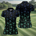 Celestial Moth Hawaiian Golf Shirt, Retro Golf Shirt, Halloween Golf Shirt, Women's Golf Tops