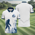 Bigfoot Prostate Cancer Awareness Polo Shirt, Mens Golf Polo, Printed Golf Shirts