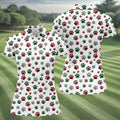 A Heartbeat At My Feet Paw Print Polo Shirt Dog Lover Gift, Ladies Golf Shirts, Golf Gifts For Women