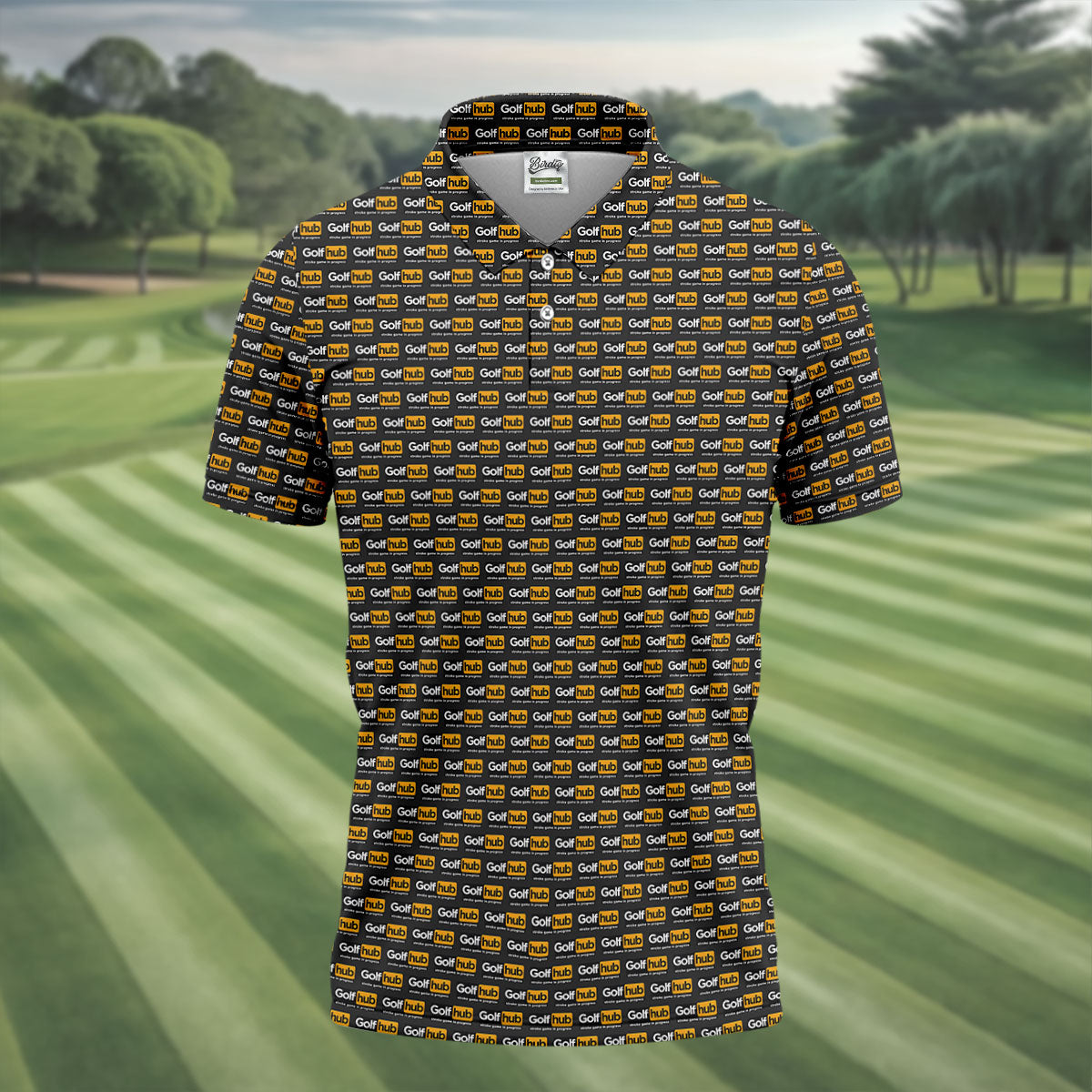 Funny Golf Hub Logo Polo Shirt, Funny Golf Community Design, Golf Shirts For Men