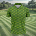 Funny Hole In One Pickle Golf Pattern Polo Shirt, Golf Shirts For Men, Mens Golf Apparel
