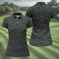 Video Game Controller Seamless Pattern Hawaiian Golf Shirt, Women's Golf Tops, Ladies Golf Shirts