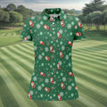 Hood Crew Merry Christmas Funny Print Golf Shirt, Christmas Golf Shirt, Golf Gifts For Women, Fun Golf Shirt