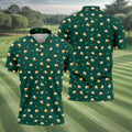 Blue White Orange Confetti Balloons Irish Flag St Patrick's Day Golf Shirt, Golf Gift For Men, Golf Shirts For Men