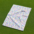 Cancer Awareness Ribbons White Golf Towel, Christmas Golf Gift, Golf Accessories