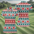 Christmas Reindeer Bells Snowflake Golf Polo Shirt, Women’s Golf Apparel, Ladies Golf Top