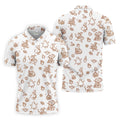 Goose Halloween, Doodle Pattern, White Golf Shirt, Mens Funny Golf Shirts, Long Sleeve Golf Shirts, Men Golf Polo