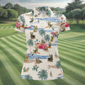 Cute Yorkshire Terrier Beach Vacation Golf Polo Shirt, Golf Shirts For Women, Women's Golf Apparel