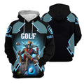 Skeleton King Custom Men's Golf Polo Shirt, Golfing Apparel, Gift For Golfers