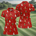 Funny Duck Merry Xmas Red Golf Shirts, Christmas Golf Shirt, Golf Gifts For Women, Fun Golf Shirt