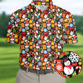 Festive Christmas Golf Tops For Men, Christmas Golf Shirt, Polo Shirts For Men, Golf Gift For Men