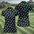 Grenade Pineapple Tropical Golf Shirt, Fun Women's Golf Shirts, Ladies Golf Shirts, Golfing Apparel