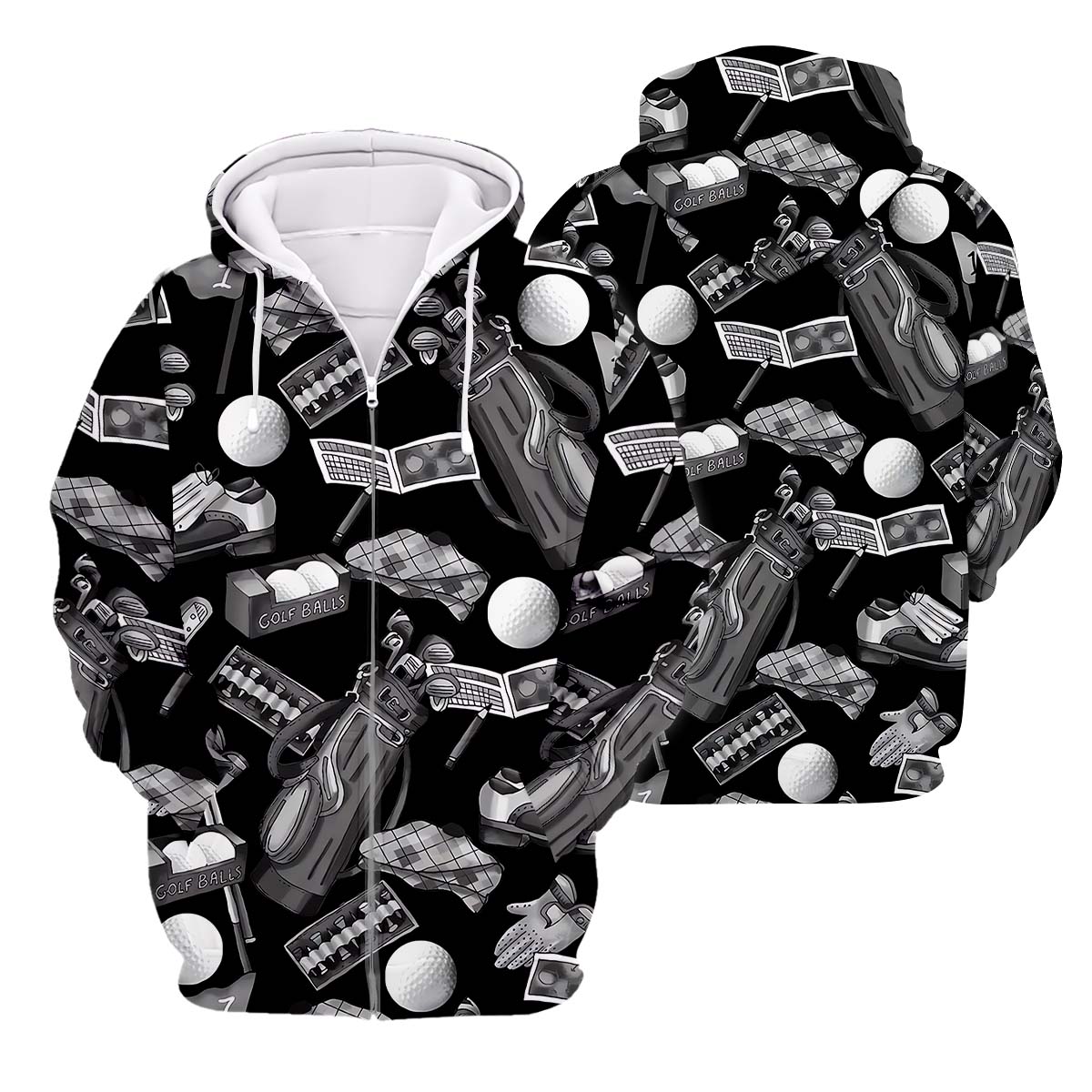 Golf Themed Retro Men's Golf Polo Shirt, Funny Golf Shirt, Golf Gifts For Dad