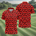 Xmas Black Cat Red Golf Shirt, Polo Shirts For Men, Christmas Golf Shirt, Golf Gift For Men, Christmas Golf Gift