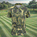 Golf Pose Camo Golf Shirt, Golf Tops For Men, Golf Shirts For Men, Golf Gift For Men