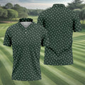 Naughty Position Dark Green Fun Golf Shirts For Men, Valentines Golf Gift, Polo Shirts For Men, Golf Gift For Men