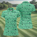 Funny Couple On Golf Course Polo Shirt, Naughty Golf Tops For Women, Ladies Golf Shirts