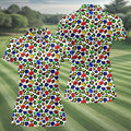 Autism Awareness Color Leopard Pattern White Golf Shirt, Women's Golf Tops, Ladies Golf Shirts, Ladies Golf Polos