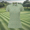 Sandwich Golf Course Seamless Pattern Performance Golf Shirt, Women Golf Top, Ladies Golf Shirts