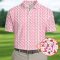 Naughty Couple Hot Positions Fun Golf Shirts For Men, Valentines Golf Gift, Polo Shirts For Men