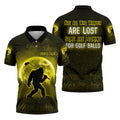 Custom Bigfoot Golf Polo Shirt, Mens Golf Gift, Funny Golf Shirt, Golf Gift For Dad