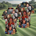 Halloween Golf Shirts, Golf Tops For Men, Gifts For Golf Lovers, Polo Shirts For Men, Golfing Apparel