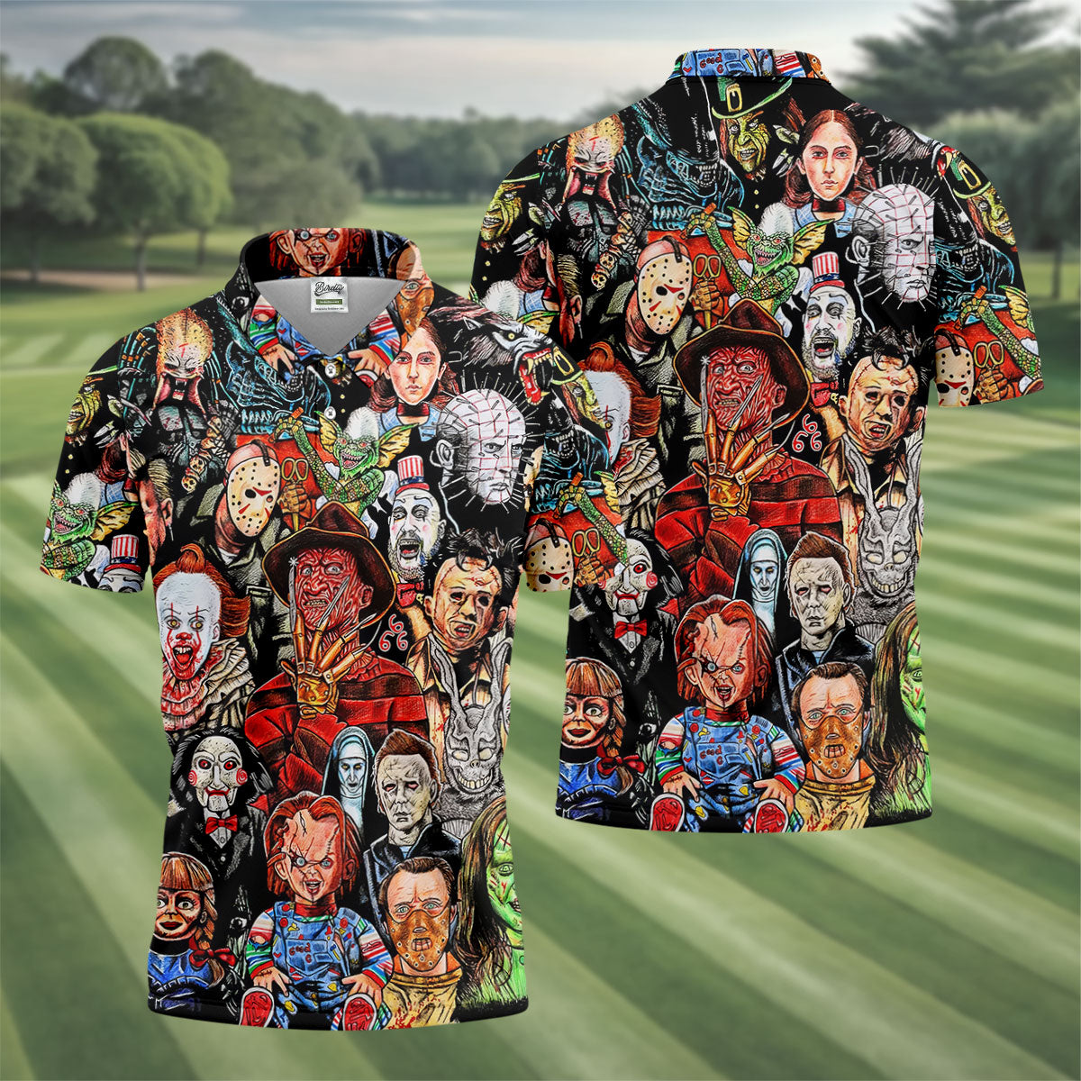 Halloween Golf Shirts, Golf Tops For Men, Gifts For Golf Lovers, Polo Shirts For Men, Golfing Apparel